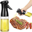 Garrafa De Óleo De Cozinha Spray 200ml Preto Garrafa De Spray Pneumático Churrasco De Fitness Spray Oil Dispenser