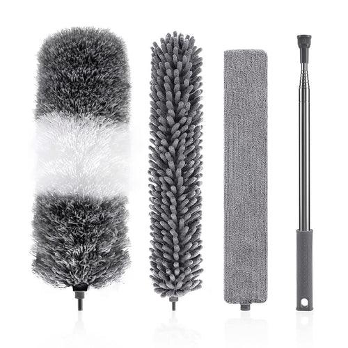 Kit 4 Pcs - Espanador Microfibra com Cabo Extensível Buzz - FRETE GRÁTIS